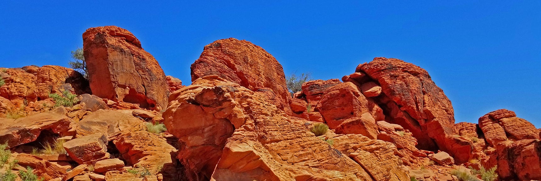 Wandering Amongst Rock Formations in Midst of Largest Section | Little Red Rock Las Vegas, Nevada, Near La Madre Mountains Wilderness