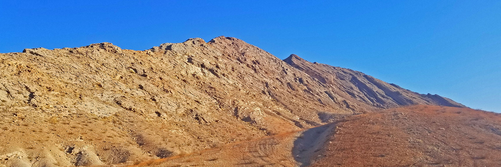 East Side of Sunrise Mt. Potential Summit Approach Toward Left. | Sunrise Mountain, Las Vegas, Nevada