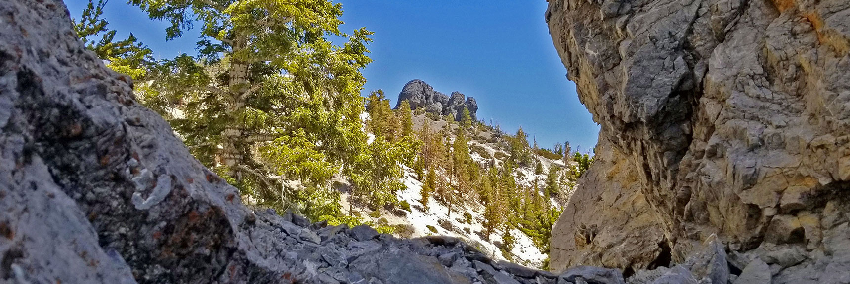 View Through the Arch to Black Rock Sister | Black Rock Sister | Mt Charleston Wilderness | Lee Canyon | Spring Mountains, Nevada