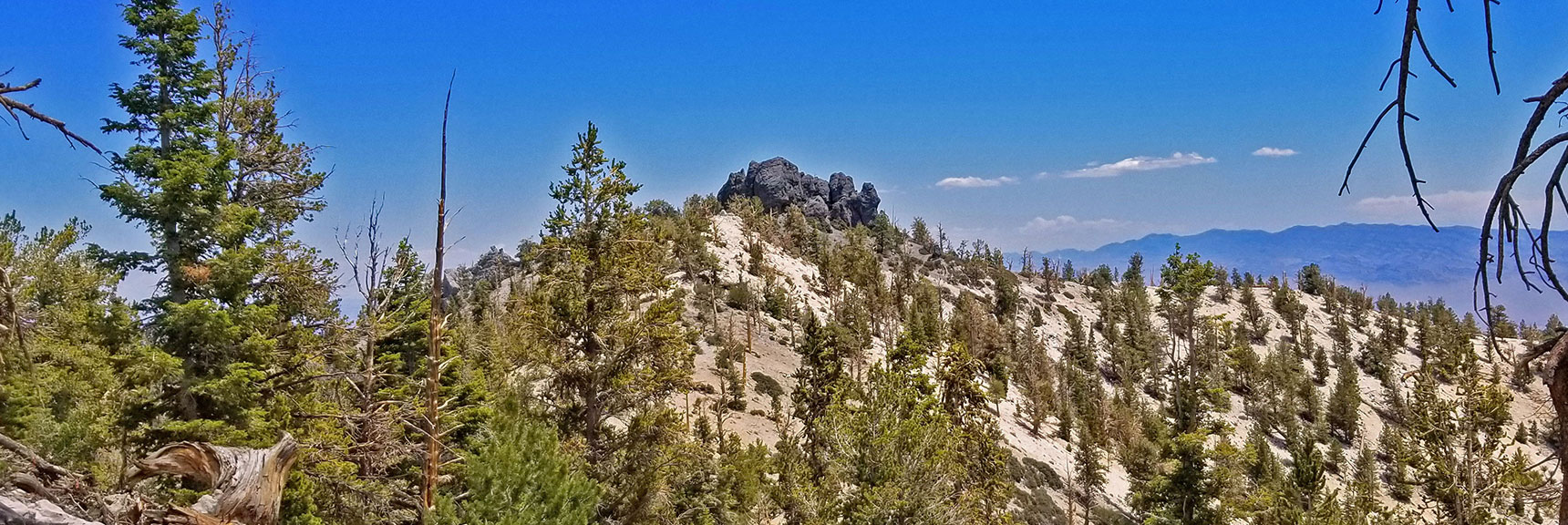 Looking Across to Black Rock Sister from the Approach Ridge | Black Rock Sister | Mt Charleston Wilderness | Lee Canyon | Spring Mountains, Nevada