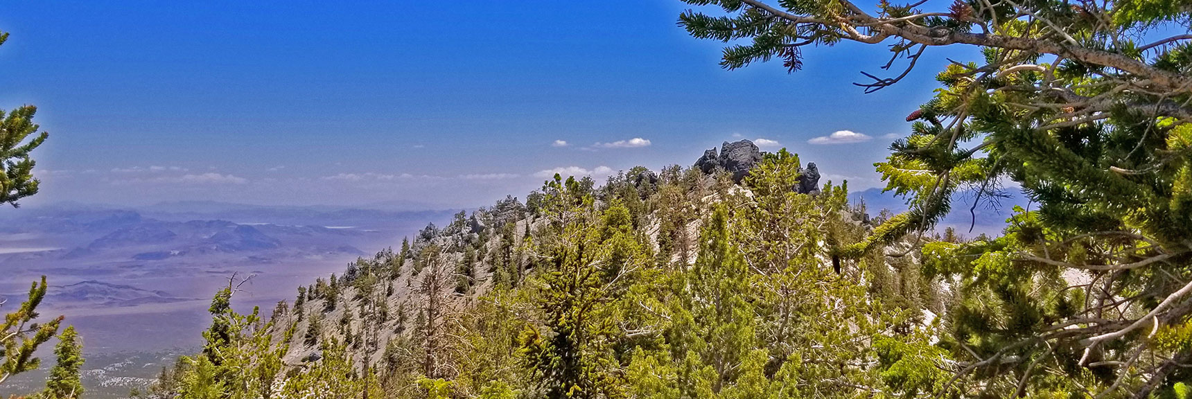 Black Rock Sister to the North Across the Upper Ridge Saddle | Black Rock Sister | Mt Charleston Wilderness | Lee Canyon | Spring Mountains, Nevada