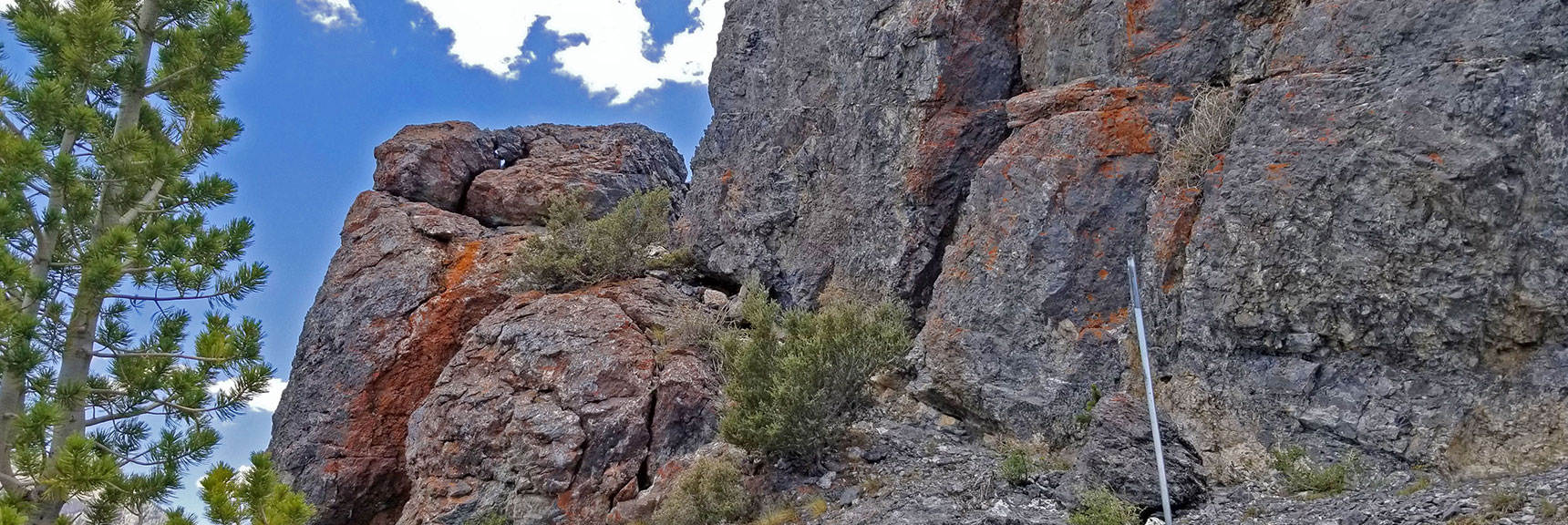 3rd Class 3 Summit Approach on NE Side of Black Rock Sister | Black Rock Sister | Mt Charleston Wilderness | Lee Canyon | Spring Mountains, Nevada