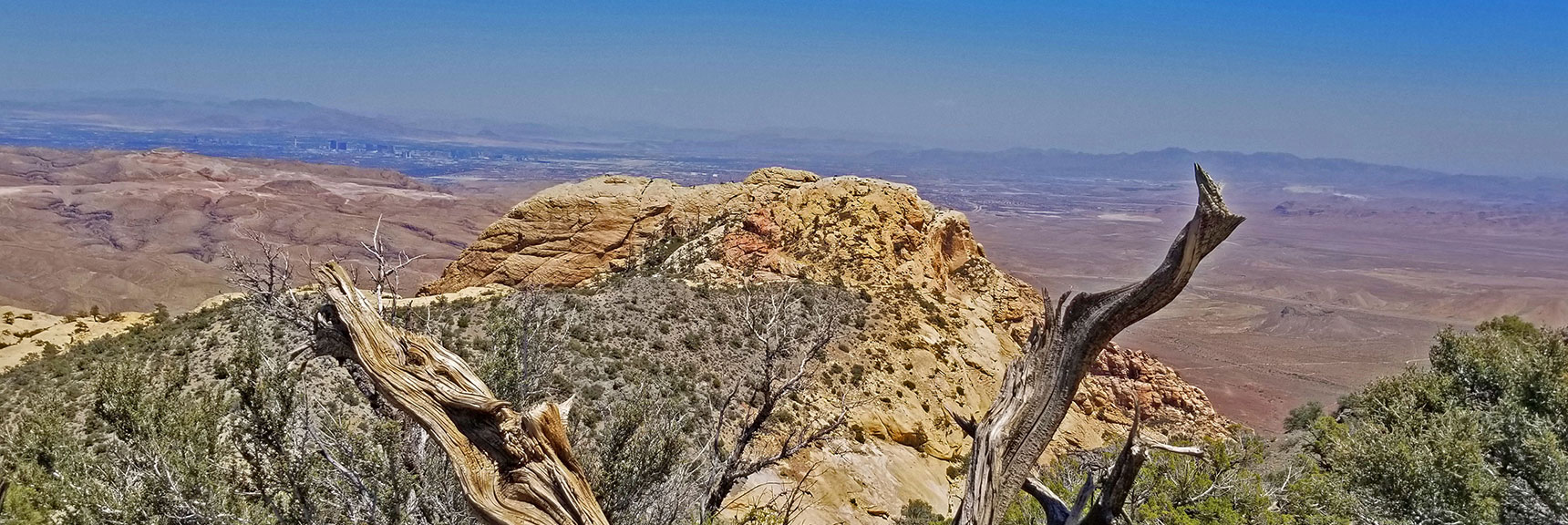 Descending Toward Hidden Peak. Monument Peak in Background | Rainbow Mountains Upper Crest Ridge, Nevada