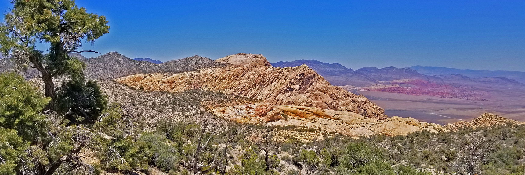 Indecision Peak with Mt. Wilson in Background. Calico Hills to Lower Right. | Rainbow Mountains Upper Crest Ridge, Nevada