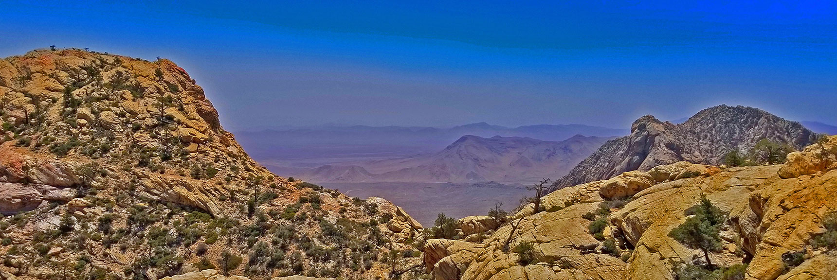 Saddle Approach to Hidden Peak. Black Velvet Peak to Right. | Rainbow Mountains Upper Crest Ridge, Nevada