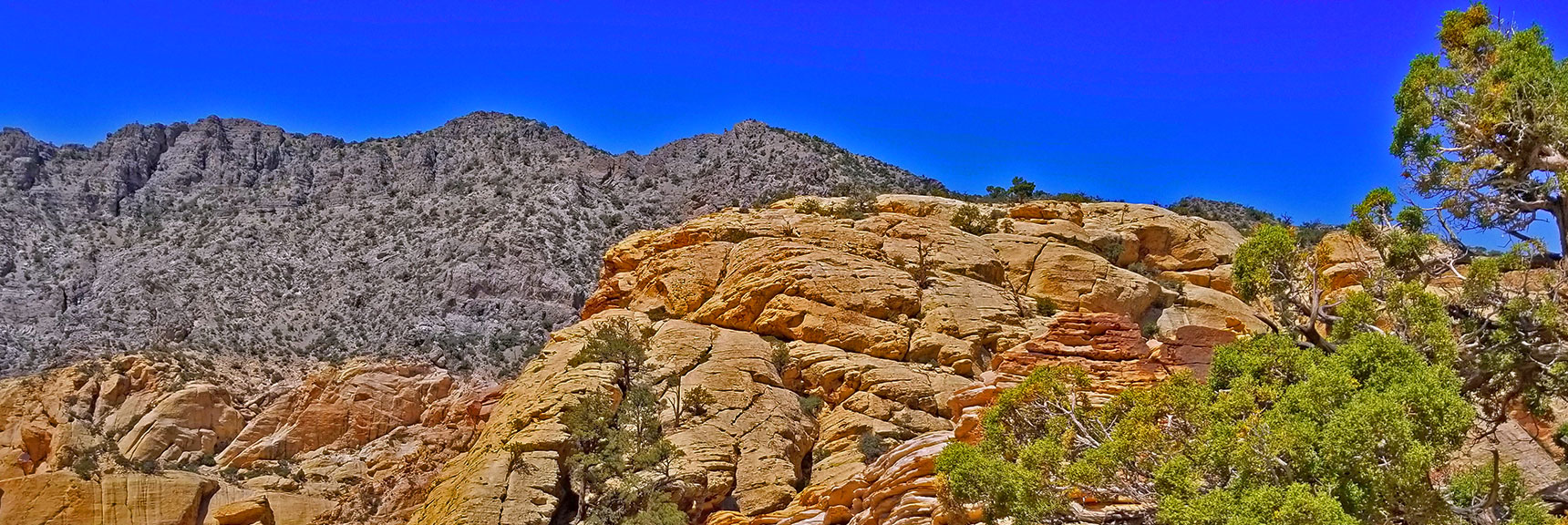 View from Hidden Peak Saddle to High Ridgeline | Rainbow Mountains Upper Crest Ridge, Nevada