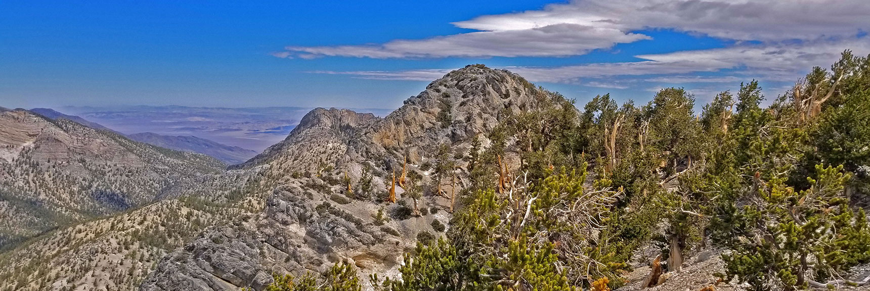 View Toward The Sisters South Western Summit. Macks Peak in Background. | The Sisters South | Lee Canyon | Mt Charleston Wilderness | Spring Mountains, Nevada