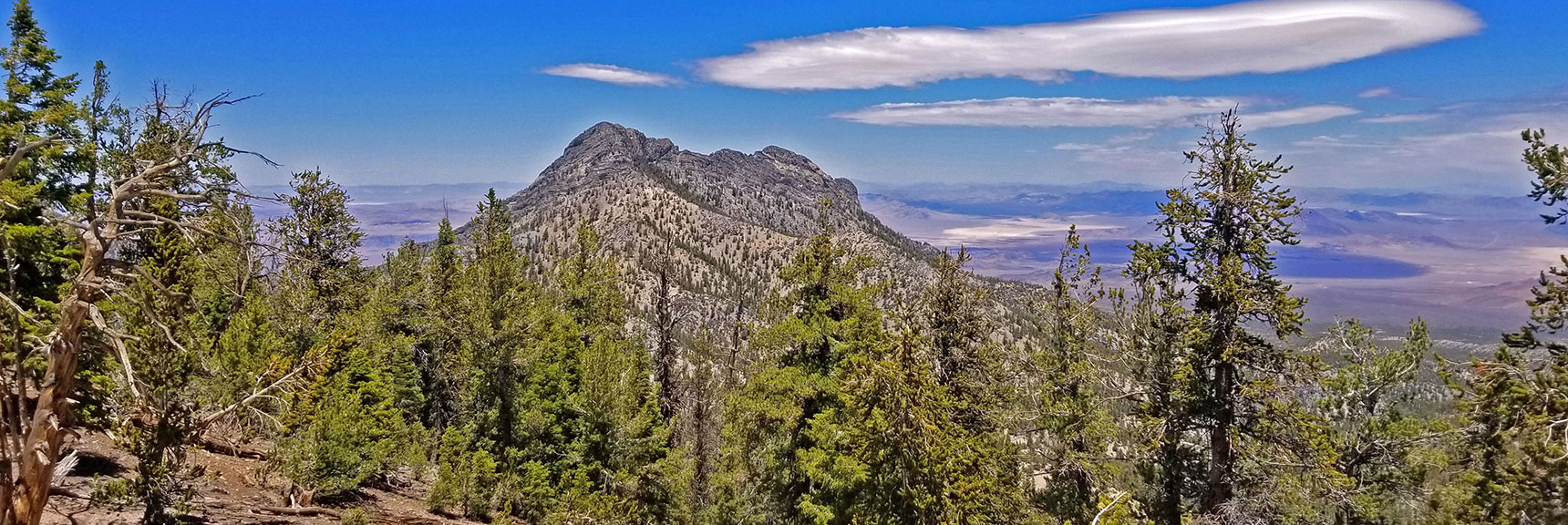 Macks Peak Viewed During Descent from The Sisters South | The Sisters South | Lee Canyon | Mt Charleston Wilderness | Spring Mountains, Nevada