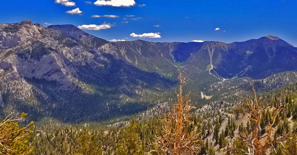 Lee to Kyle Canyon | Overview | Mt Charleston Wilderness | Spring Mountains, Nevada