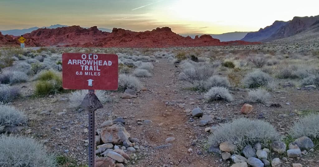 Old Arrowhead Trail in Valley of Fire State Park, Nevada
