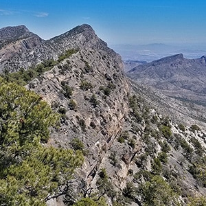 La Madre Mountain Western Approach from Red Rock Park | La Madre Mountains Wilderness, Nevada
