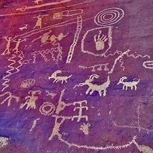 Petroglyphs in Valley of Fire State Park, Nevada