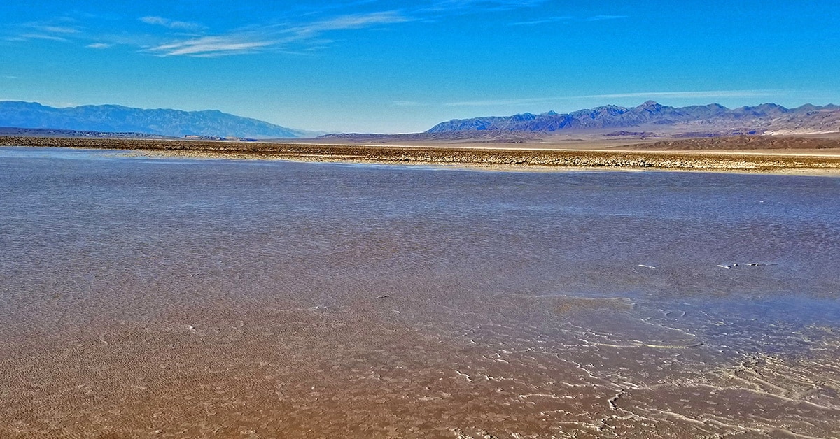 Return of Lake Manly, Death Valley CA Las Vegas Area Trails