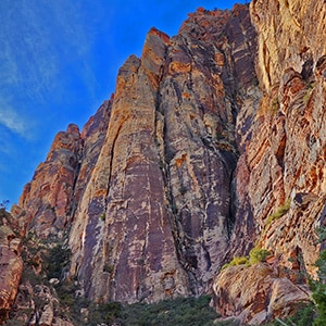 Rainbow Mountain Eastern Cliffs Rock Climbers, Nevada