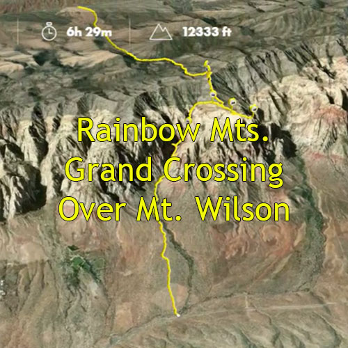 Rainbow Mountains Grand Crossing Over Mt. Wilson, Nevada | Glenn