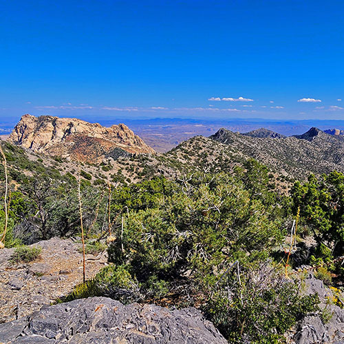 Mt Wilson to Juniper Peak | Rainbow Mountains Upper Crest Ridgeline | Rainbow Mountain Wilderness, Nevada