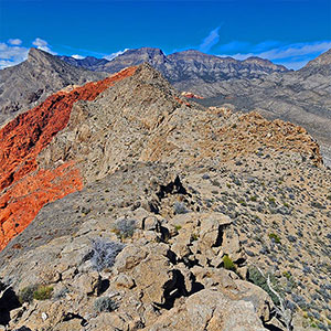 Gray Cap Ridge Brownstone Basin Loop | La Madre Mountains Wilderness, Nevada