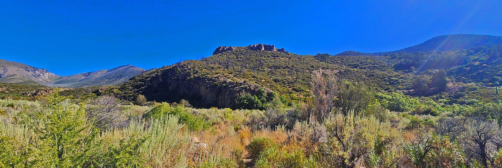 Cross Canyon, Wilson Ridge Ascent Begins Just Past Rocky Ridge. | Wilson Ridge / Sexton Ridge Circuit | Lovell Canyon, Nevada