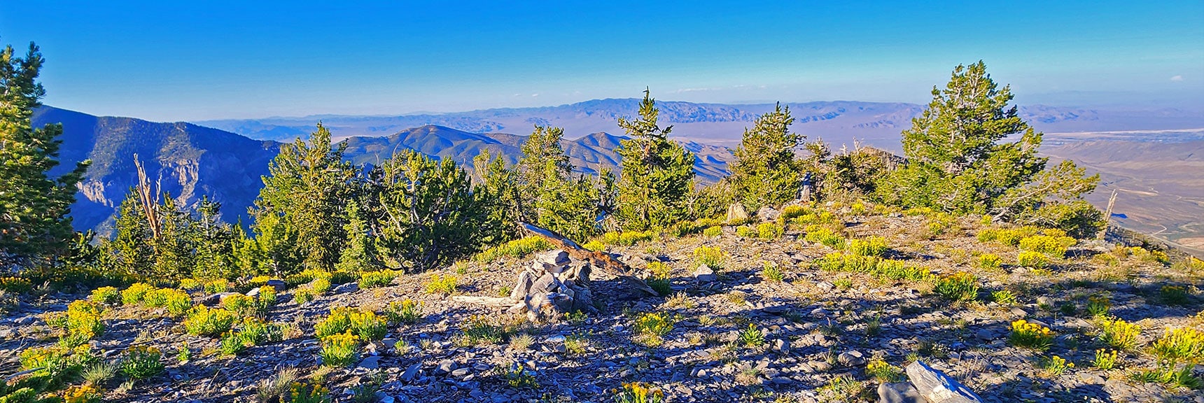 Arrival on Beautiful Isolated Alpine Harris Mt. Summit! | Wilson Ridge / Sexton Ridge Circuit | Lovell Canyon, Nevada