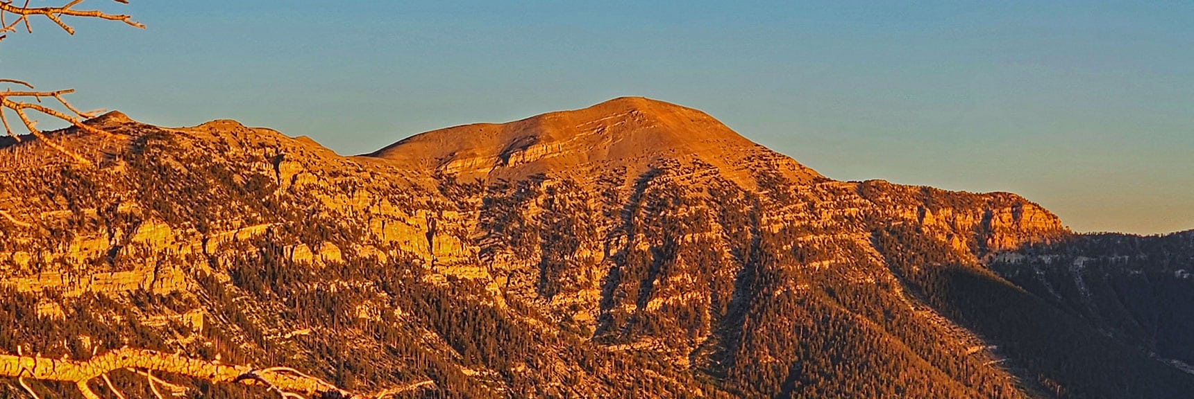 Charleston Peak Bathed in the Light of the Rising Sun | Wilson Ridge / Sexton Ridge Circuit | Lovell Canyon, Nevada