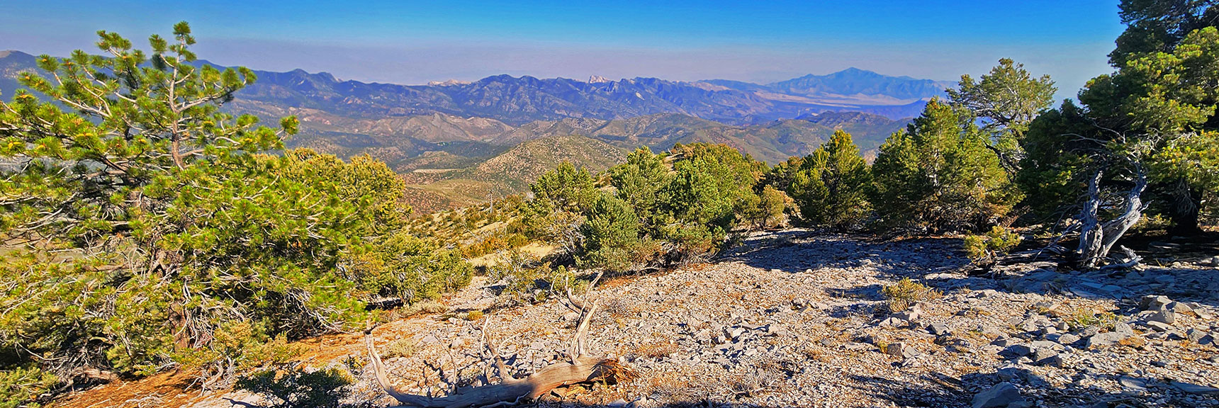 Closing in on Approach Ridgeline Descending to Left Ahead | Wilson Ridge / Sexton Ridge Circuit | Lovell Canyon, Nevada