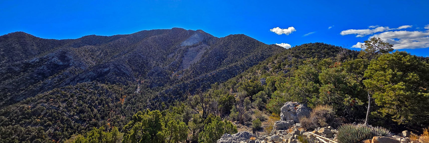Approaching La Madre Mt. & Devil's Slide on Mid North Ridge | La Madre Mt North Ridge | La Madre Mountains Wilderness, Nevada