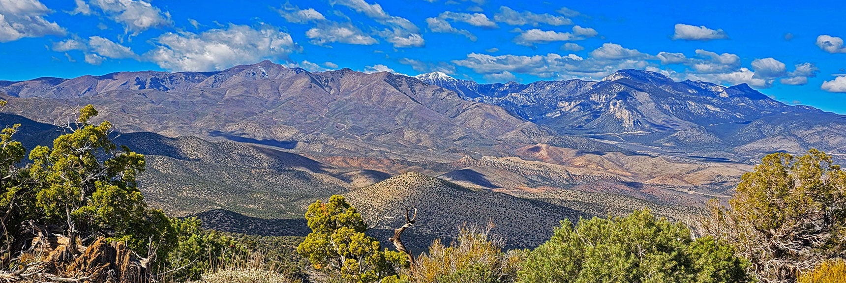 Large View of Mt. Charleston Wilderness from Mummy Mt. to Sexton Ridge | La Madre Mt North Ridge | La Madre Mountains Wilderness, Nevada