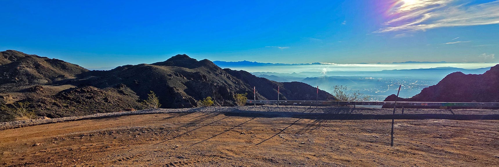 Boulder City is Below to the East; Black Mt. Overlook Above to Left | Black Mountain and River Mountain Loop | River Mountains | Lake Mead National Recreation Area, Nevada