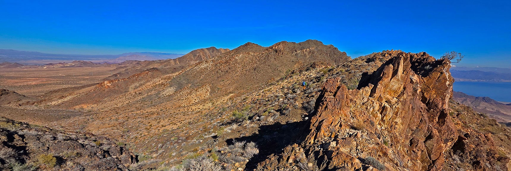 Weaving Around Rock Formations, Minor Peak on Way to Black Mt. | Black Mountain and River Mountain Loop | River Mountains | Lake Mead National Recreation Area, Nevada