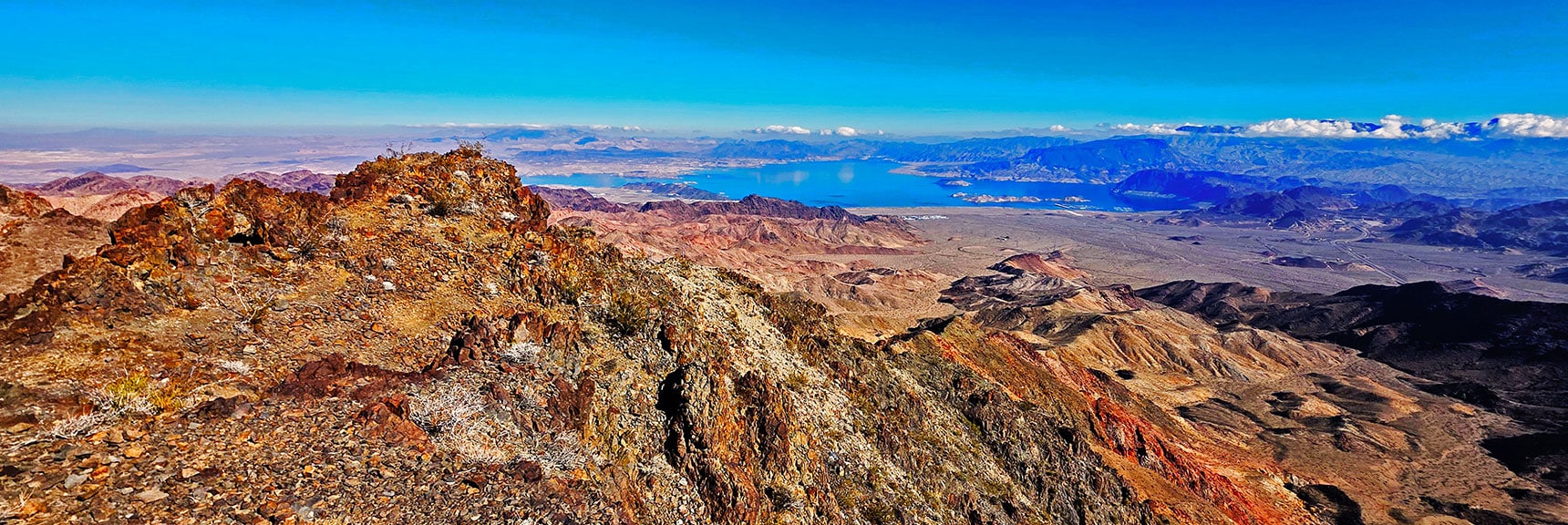 NE River Mts., Lake Mead, Promontory Point, Fortification Hill Below | Black Mountain and River Mountain Loop | River Mountains | Lake Mead National Recreation Area, Nevada
