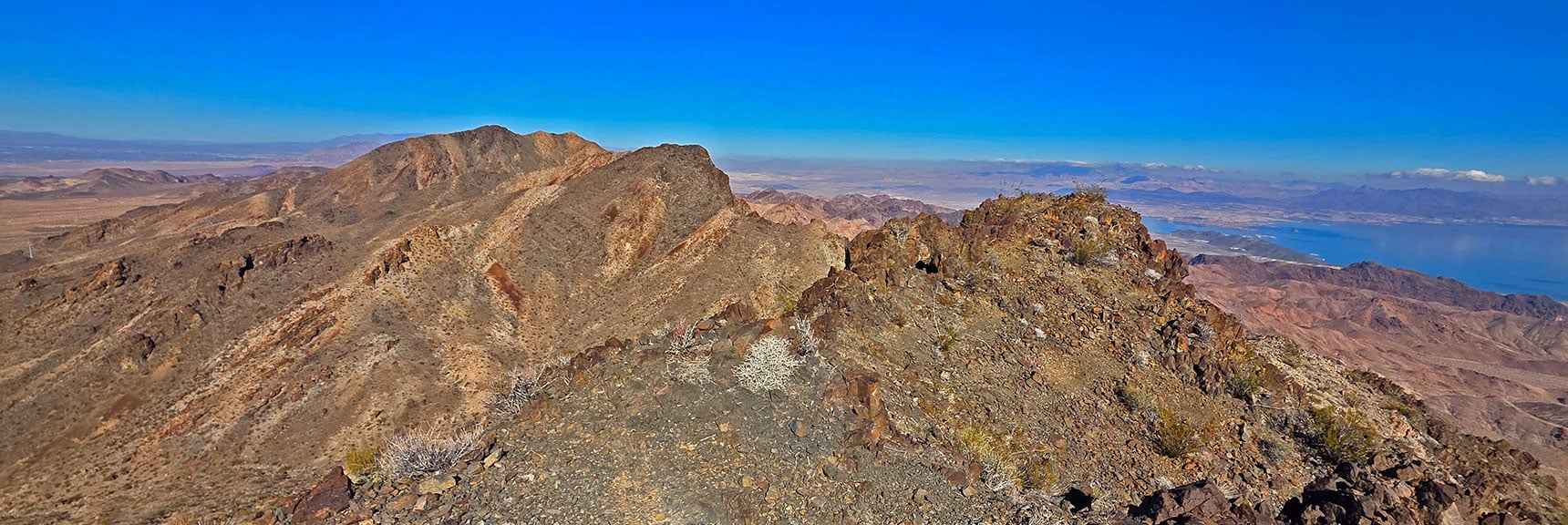 Final Two Peaks Ahead: River Mt. & River Mts. Benchmark | Black Mountain and River Mountain Loop | River Mountains | Lake Mead National Recreation Area, Nevada