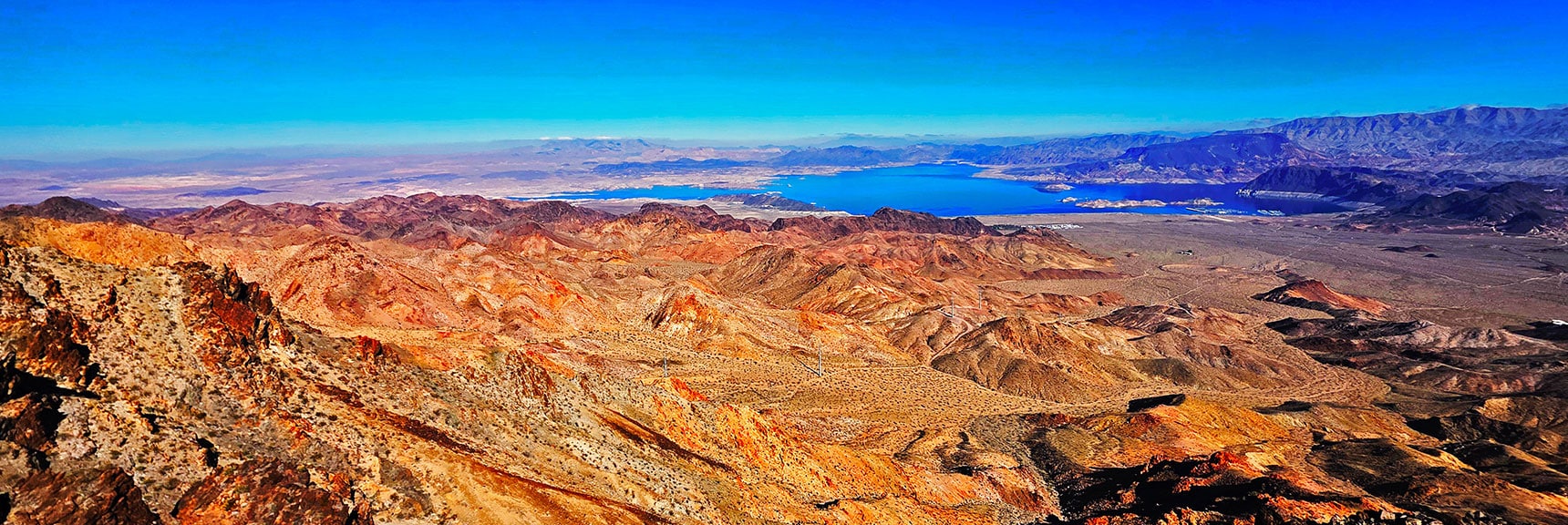 Northeastern River Mts. Fortification Hill & Black Mesa on Lake Mead | Black Mountain and River Mountain Loop | River Mountains | Lake Mead National Recreation Area, Nevada