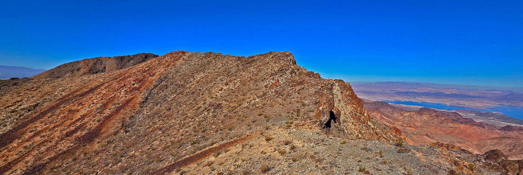 Cross Intervening Peak's Long Summit, Then Descend to Power Line Saddle | Black Mountain and River Mountain Loop | River Mountains | Lake Mead National Recreation Area, Nevada