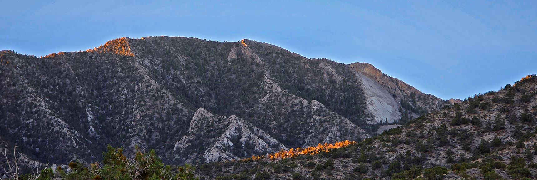 Devil's Ladder Approach Ridge Left of Devil's Slide Summits La Madre Mt. | La Madre East Ridge Approaches | La Madre Mountains Wilderness, Nevada