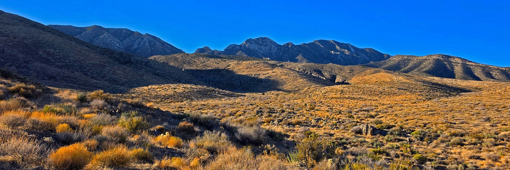 Leave the Approach Road to Begin Ascending the Approach Ridge | La Madre Ridgeline East Saddle | La Madre Mountains Wilderness, Nevada