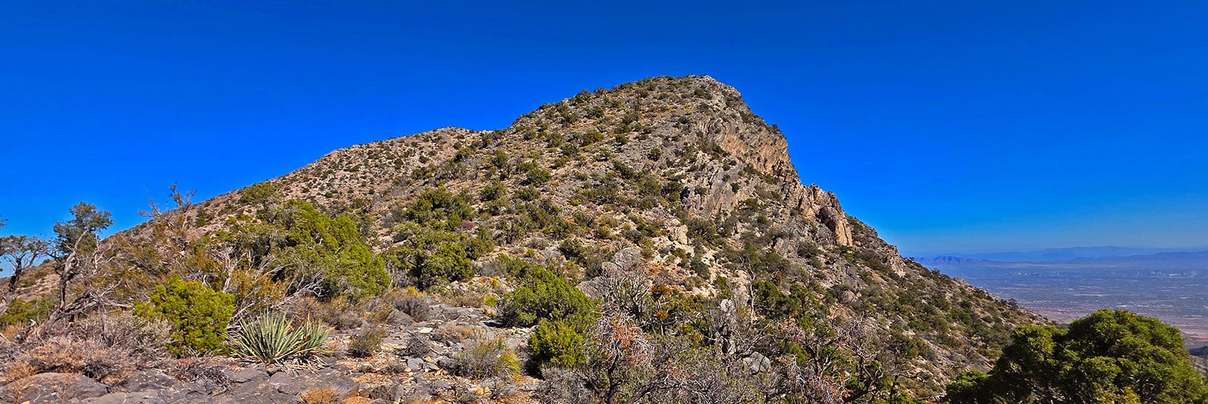 The East La Madre Peak Approach Looks Like a Class 2 Walk | La Madre Ridgeline East Saddle | La Madre Mountains Wilderness, Nevada