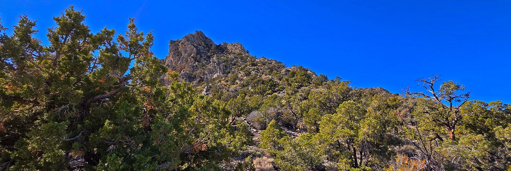 The Peak 6826 Approach to the West Also Has a Class 2-3 Route. | La Madre Ridgeline East Saddle | La Madre Mountains Wilderness, Nevada