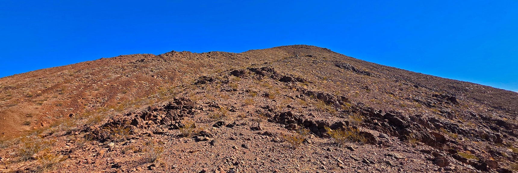 Looking Forward Up Next Ascent Slope to Leaning Arch Peak | Leaning Arch Loop | River Mountains | Lake Mead NRA, Nevada