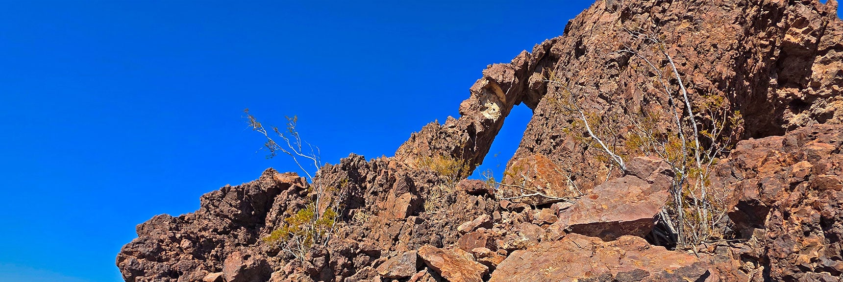 Leaning Arch from Below on South Side | Leaning Arch Loop | River Mountains | Lake Mead NRA, Nevada