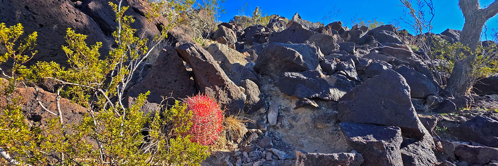 Boulders Form Huge Steps, More Fitted to a Person 10ft Tall. | Black Mountain North Loop | McCullough Hills | Sloan Canyon National Conservation Area, Nevada