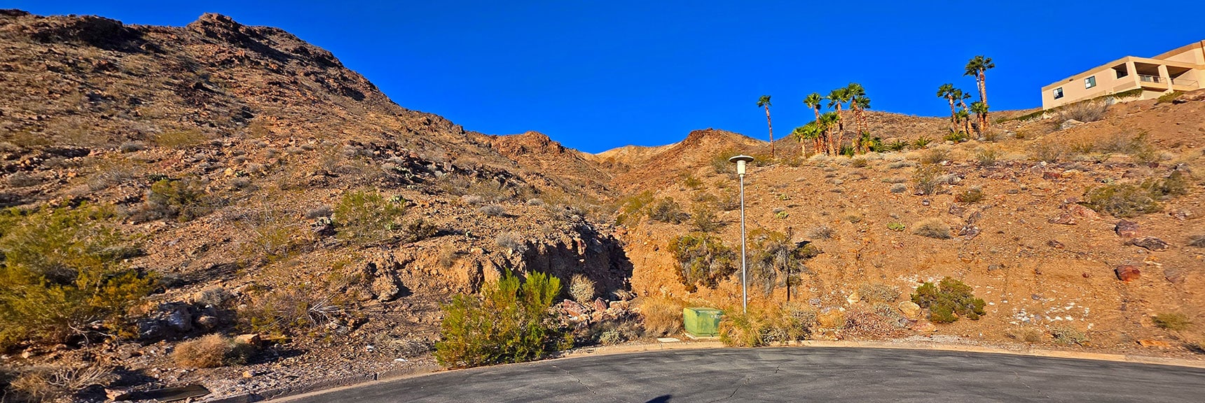 Begin Ascending a Gully from Upper Lido Dr. | Boulder city Ridgeline | Lake Mead National Recreation Area, Nevada