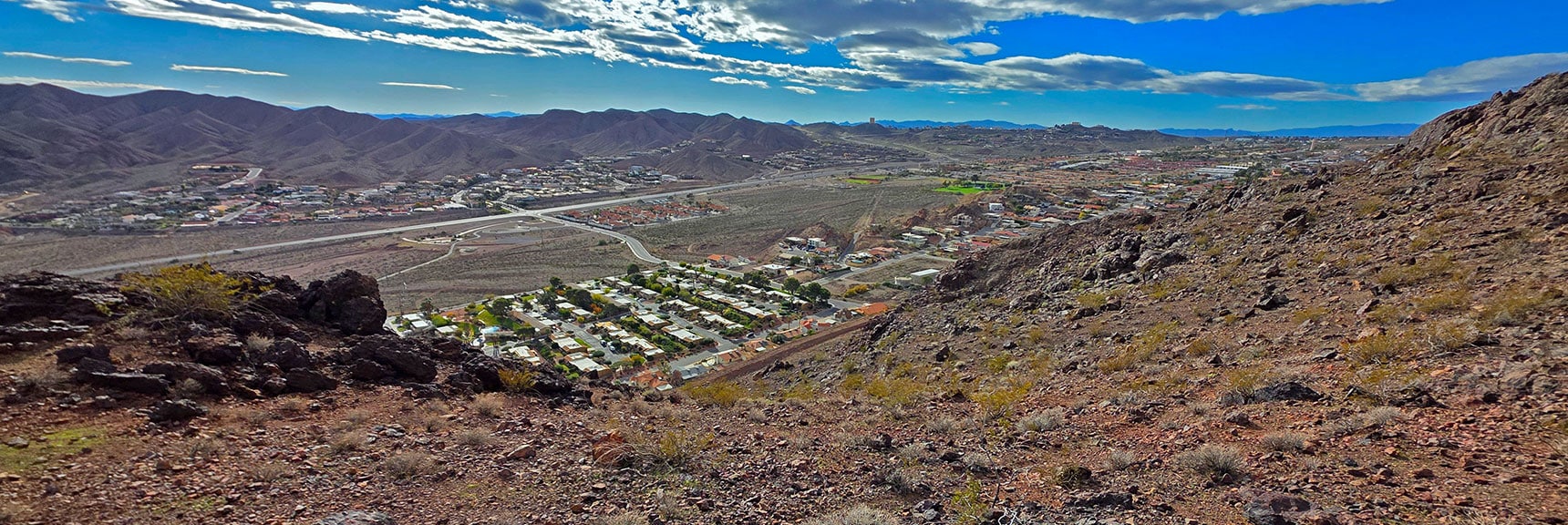 Ridgeline Skirts NW Edge of Boulder City Below | Boulder city Ridgeline | Lake Mead National Recreation Area, Nevada