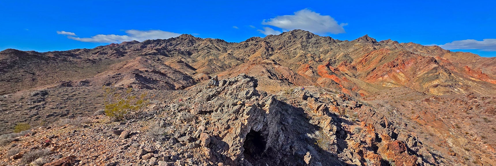 Approaching Upper Ridgeline Where it Meets Base of Black Mt. | Boulder city Ridgeline | Lake Mead National Recreation Area, Nevada