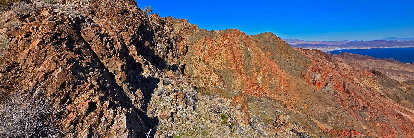 From Ridgeline High Point We Skirted Base of Black Mt. | Boulder city Ridgeline | Lake Mead National Recreation Area, Nevada