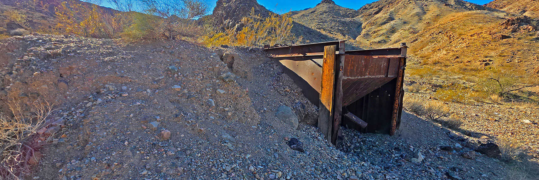 Mining History: Large, Now Rusted Mineral Extracting Machinery | Boulder city Ridgeline | Lake Mead National Recreation Area, Nevada
