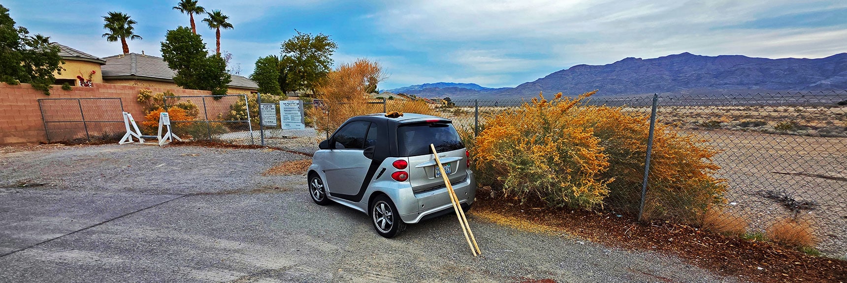 Starting Point: Upper End of Rainbow Blvd. Parking for About 3 Vehicles | Castle Rock Loop | Desert National Wildlife Refuge, Nevada