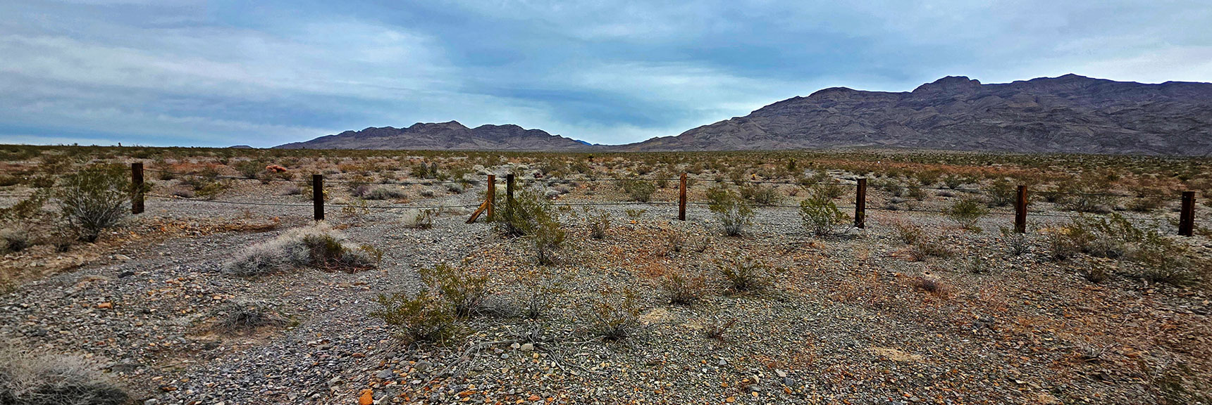 2.5 Miles Out, Here's the Former DNWR Boundary | Castle Rock Loop | Desert National Wildlife Refuge, Nevada