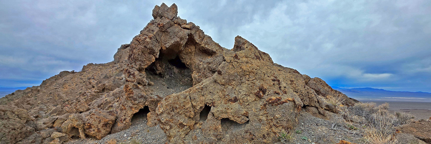 Non-Stop Incredible Limestone Formations, Caves on Summit Ridge | Castle Rock Loop | Desert National Wildlife Refuge, Nevada
