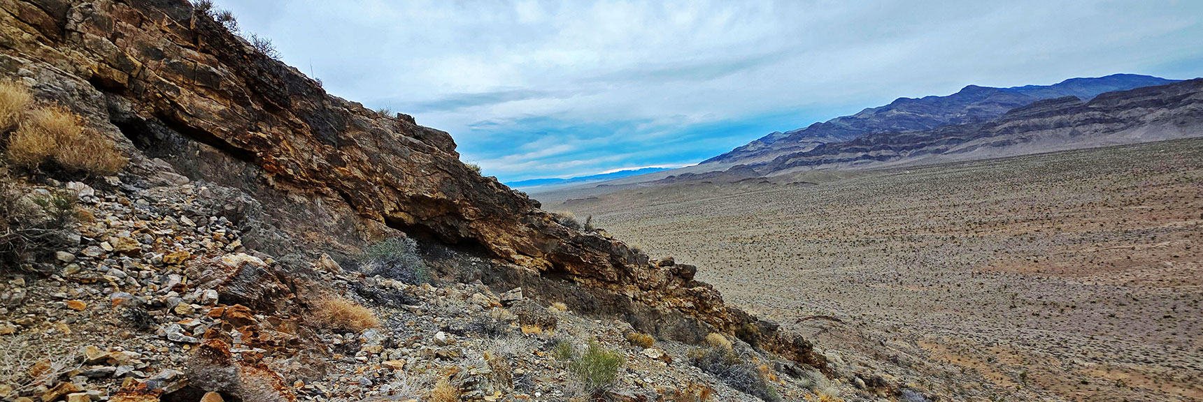 But You Need to Repeatedly Cross All Those Layer Edge Ledges | Castle Rock Loop | Desert National Wildlife Refuge, Nevada