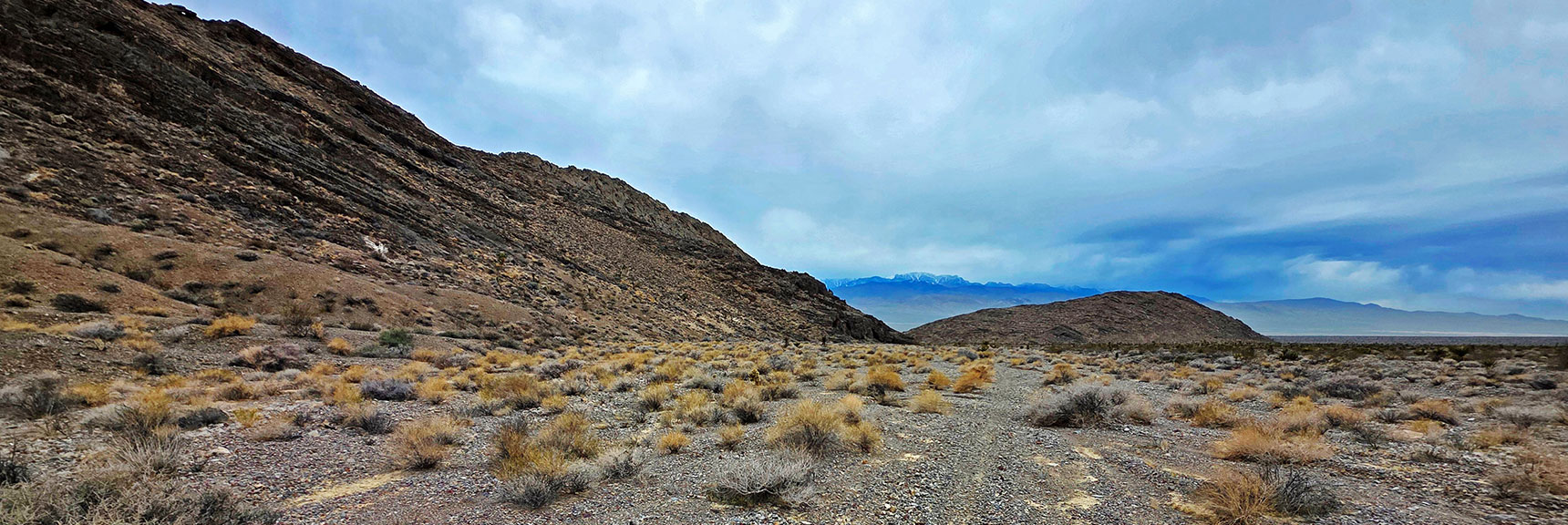 Will Round the West Edge Through the Pass Ahead. | Castle Rock Loop | Desert National Wildlife Refuge, Nevada